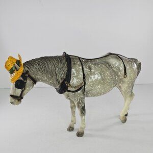 Breyer Horse Old Timer Glossy Dapple Grey #205 With Hat Traditional Model